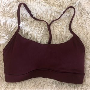 Lululemon Flow Y Bra | Size 4 | Garnet